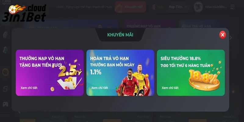 Bí quyết tận dụng khuyến mãi 3IN1BET hiệu quả