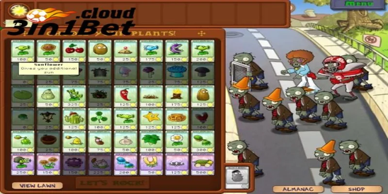 Những ưu điểm khi chơi game quay slot Plants Zombie